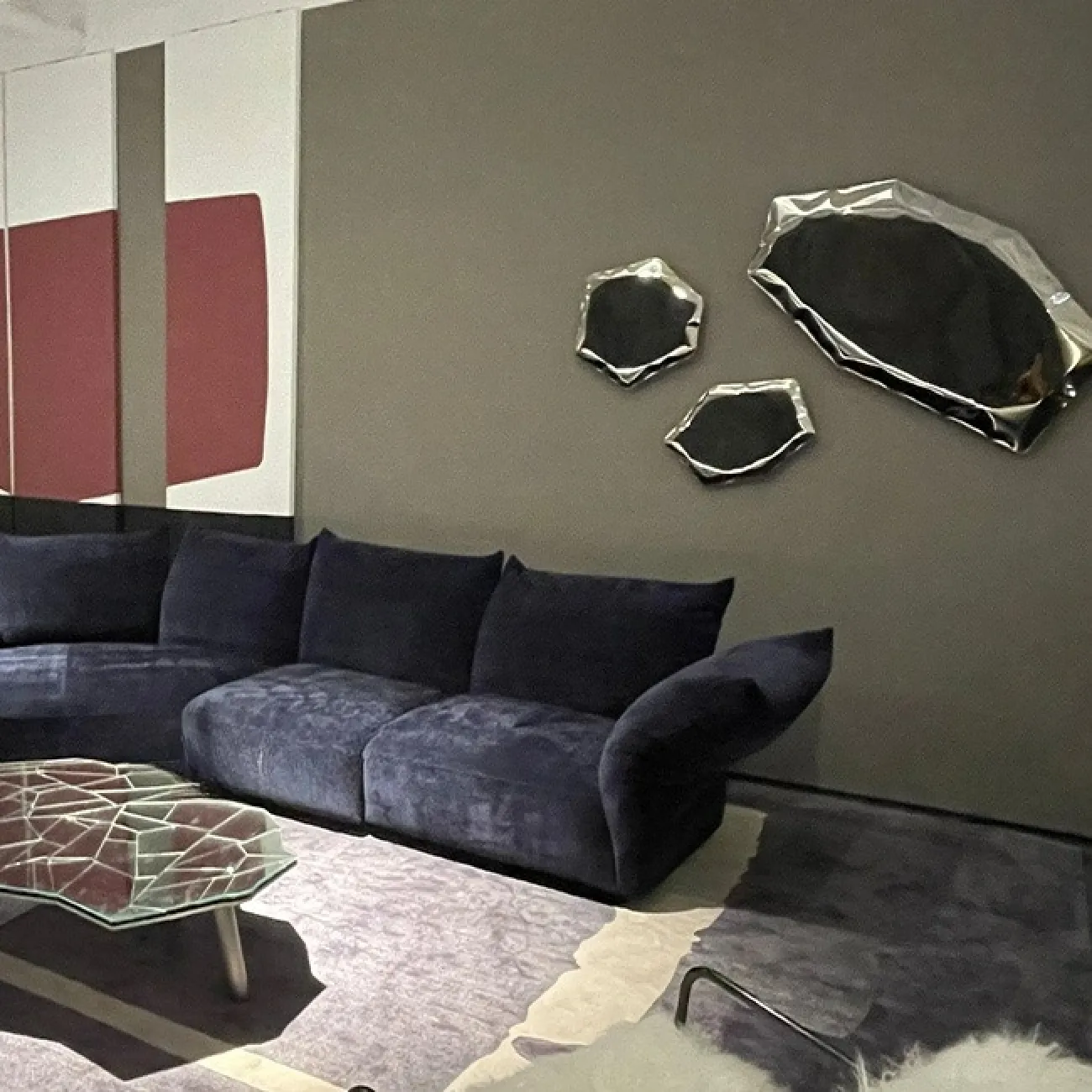 Оригинальное зеркальное панно MFSN от LaLume из стали PN39056-32 Оригинальное зеркальное панно MFSN от LaLume из стали PN39056-32