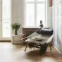 Оригинальное кресло шезлонг MFSN с меховой накидкой KR39059-32