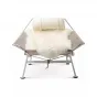 Оригинальное кресло шезлонг MFSN с меховой накидкой KR39059-32