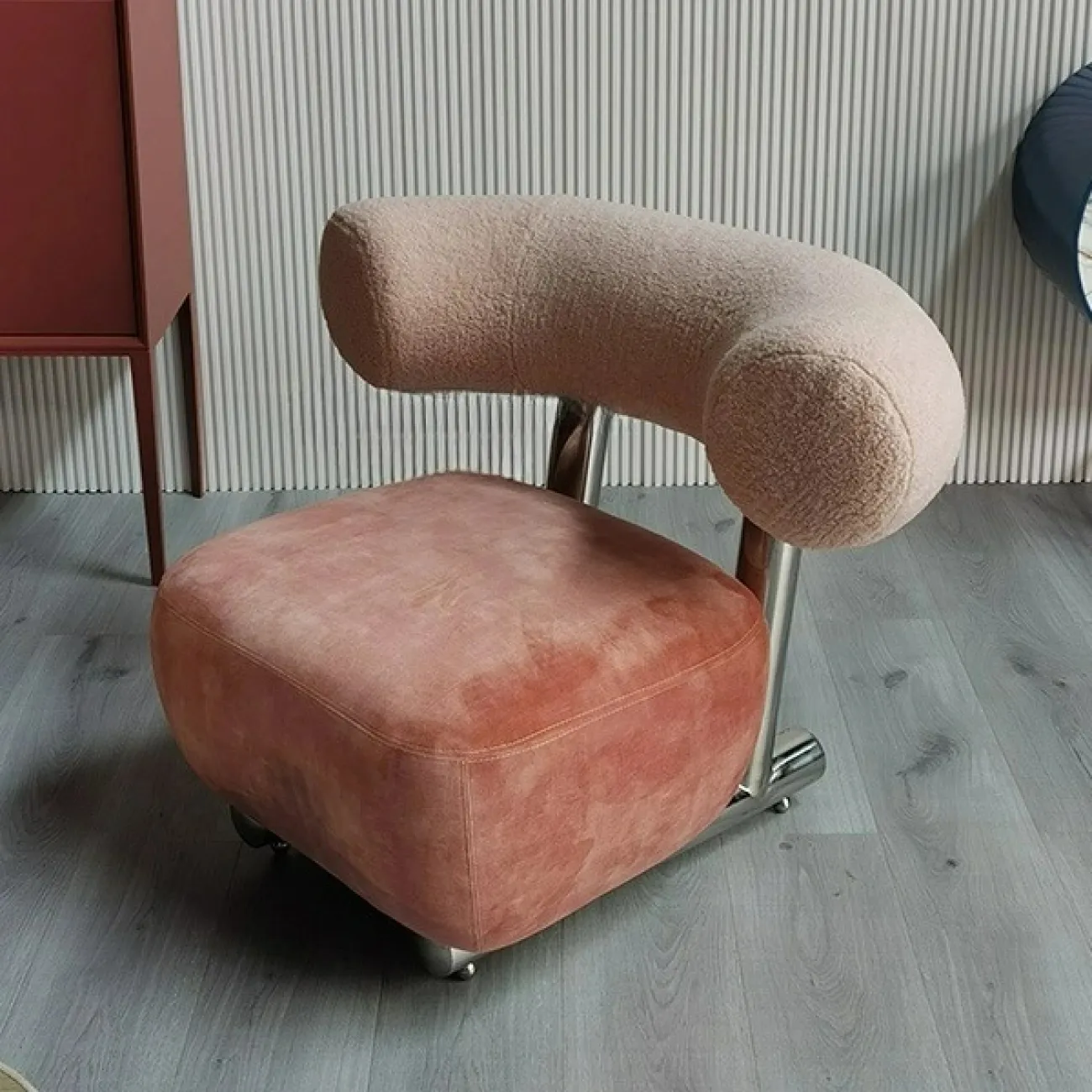  Элегантное кресло MSFN  из стали и текстиля KR39060-32