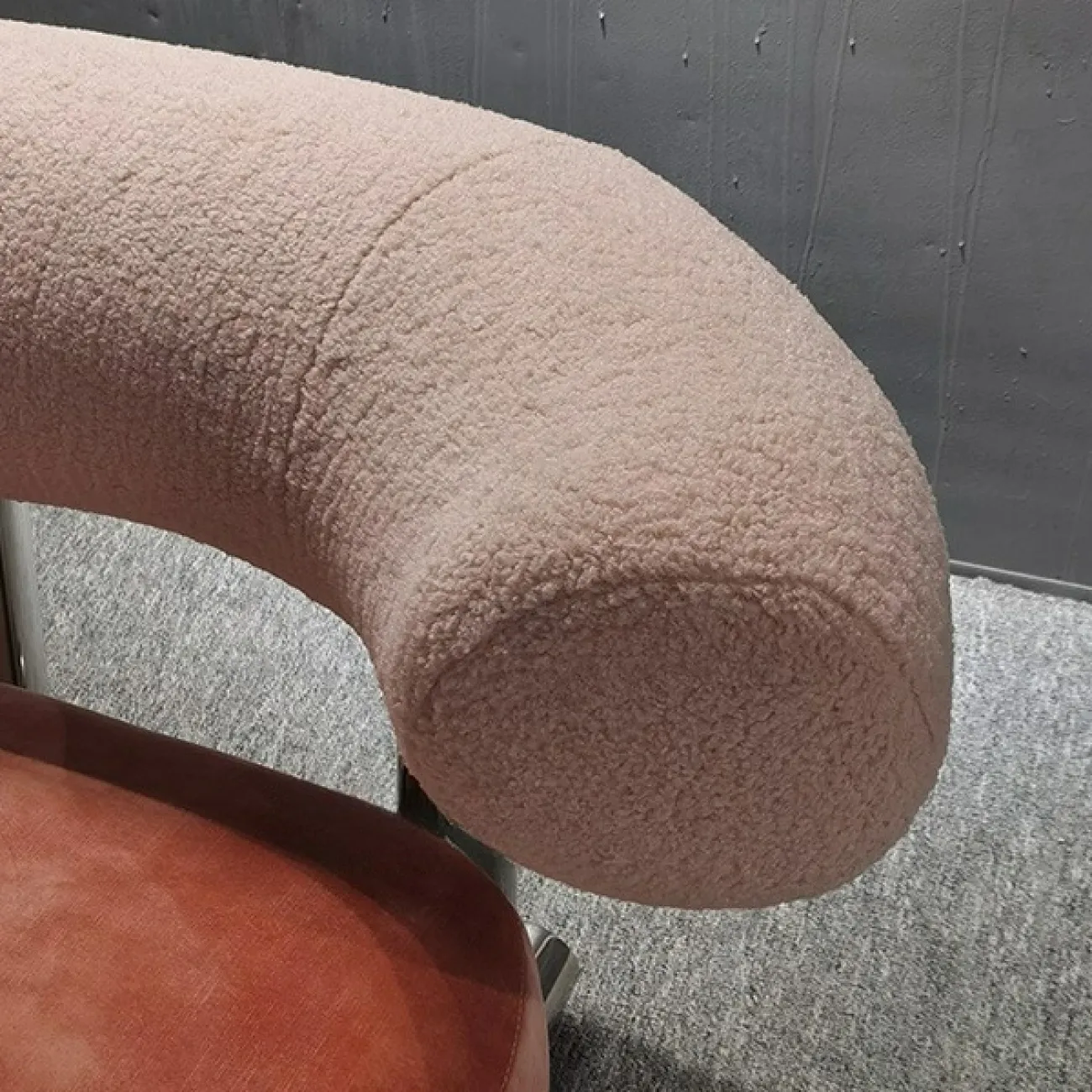  Элегантное кресло MSFN  из стали и текстиля KR39060-32