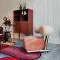  Элегантное кресло MSFN  из стали и текстиля KR39060-32