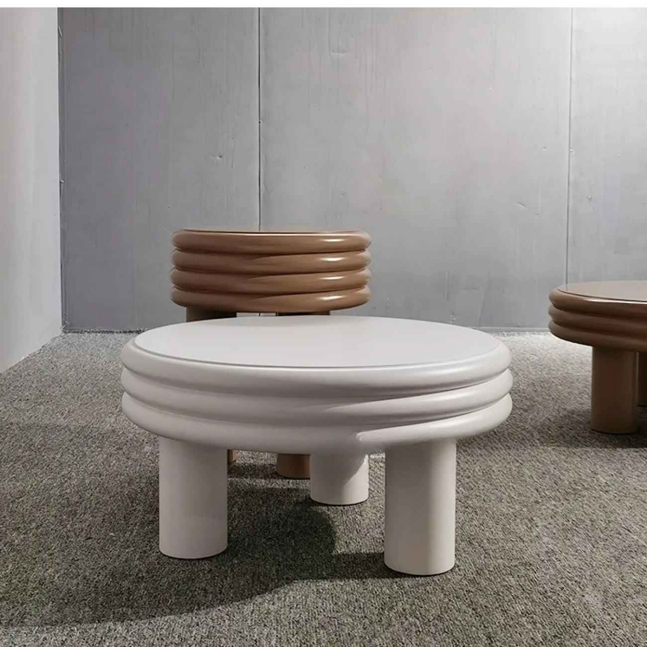 Дизайнерский журнальный столик MSFN со столешницей из дерева JS39061-32