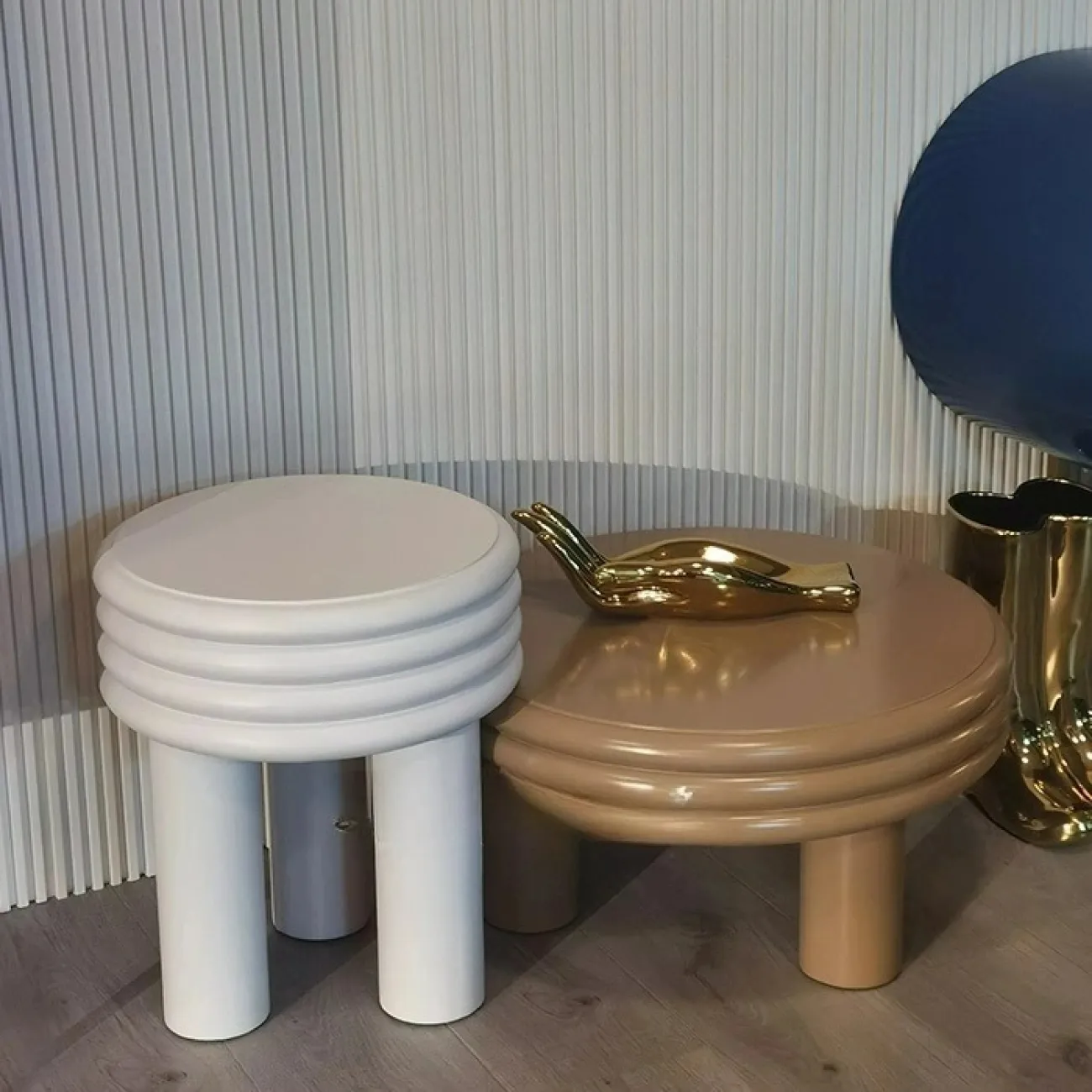 Дизайнерский журнальный столик MSFN со столешницей из дерева JS39061-32