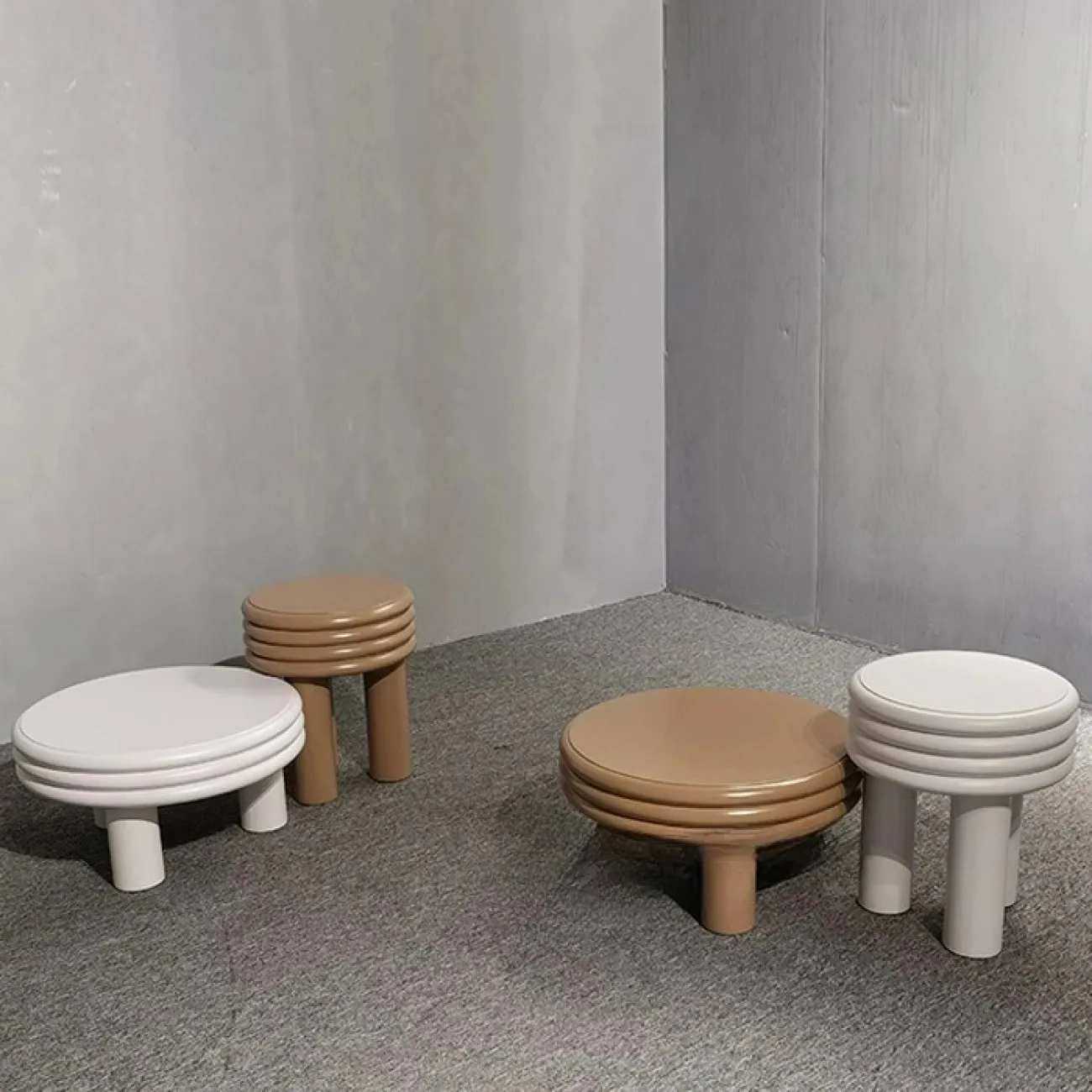 Дизайнерский журнальный столик MSFN со столешницей из дерева JS39061-32