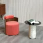 Стильное кресло MSFN от LaLume из металла и фланели KR39068-32
