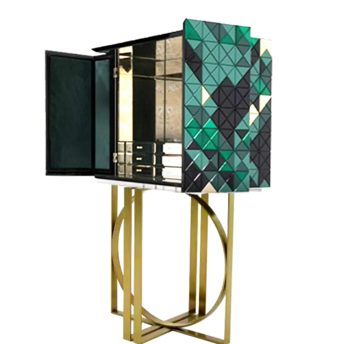 Дизайнерский буфет MSFN из металла и дерева BF39070-32