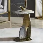 Изящный журнальный столик CJ Originality с мраморной столешницей JS39076-32