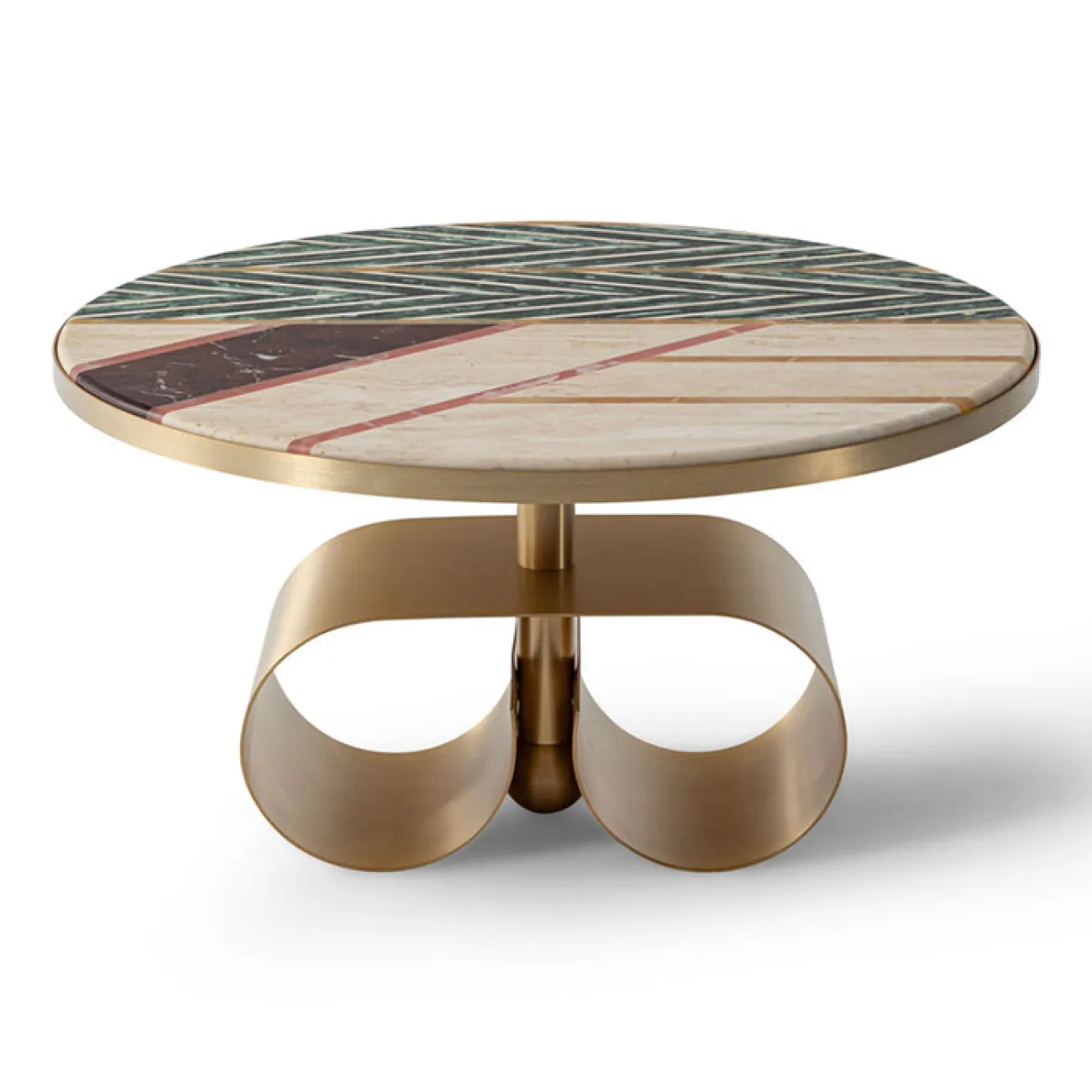 Элегантный журнальный столик CJ Originality со столешницей из мрамора JS39084-32