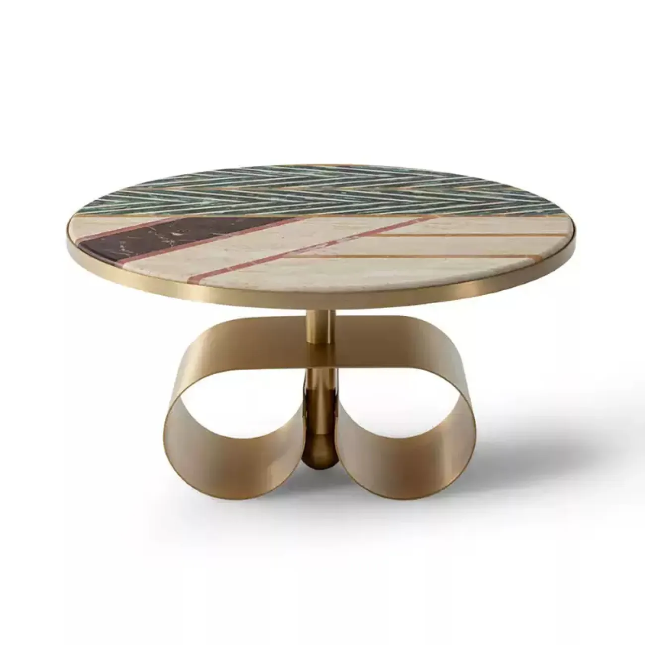 Элегантный журнальный столик CJ Originality со столешницей из мрамора JS39084-32