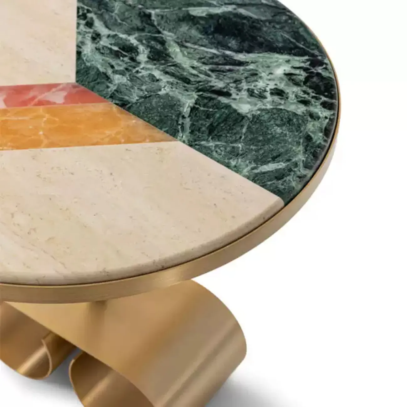 Элегантный журнальный столик CJ Originality со столешницей из мрамора JS39084-32