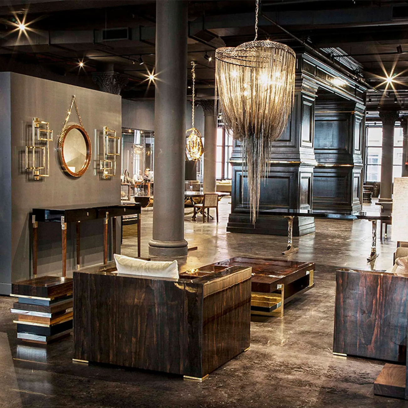 Элитный журнальный столик CJ Originality из дерева JS39085-32