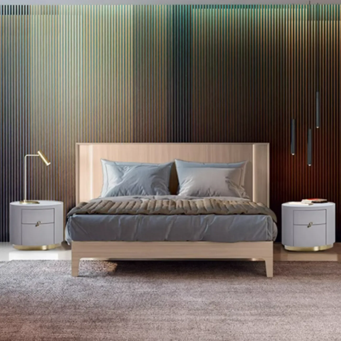 Стильная прикроватная тумба CJ Originality со столешницей из мрамора PT39089-32