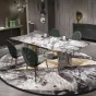 Стильный обеденный стол CJ Originality от LaLume со столешницей из мрамора OS39093-32