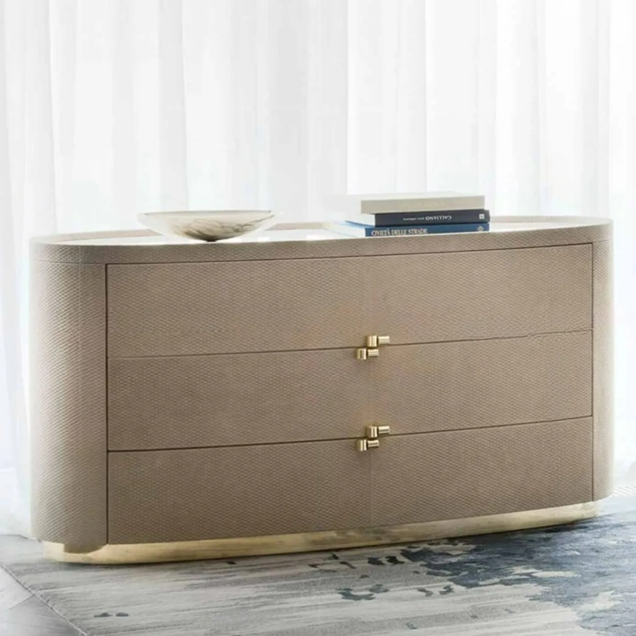 Элегантный комод CJ Originality от LaLume с мраморной столешницей KD39094-32