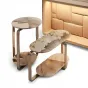 Миниатюрный журнальный столик CJ Originality из стали и мрамора JS39095-32