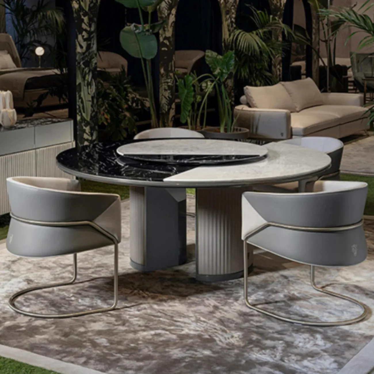 Роскошный обеденный стул CJ Originality из кожи OS39096-32