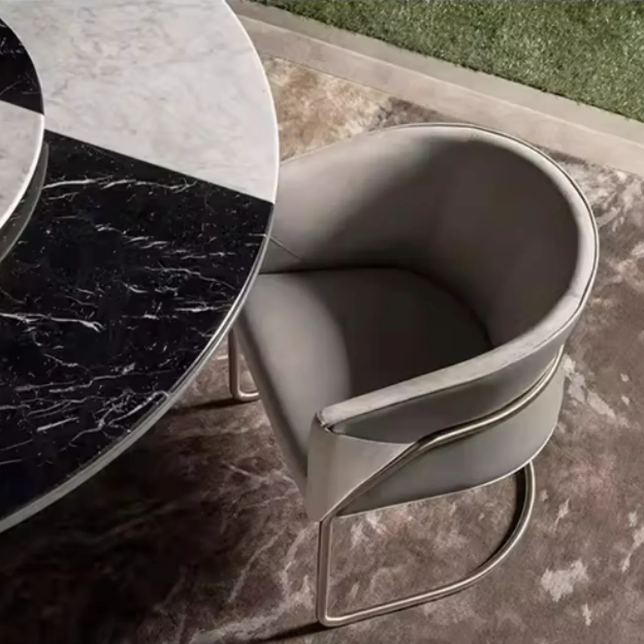 Роскошный обеденный стул CJ Originality из кожи OS39096-32