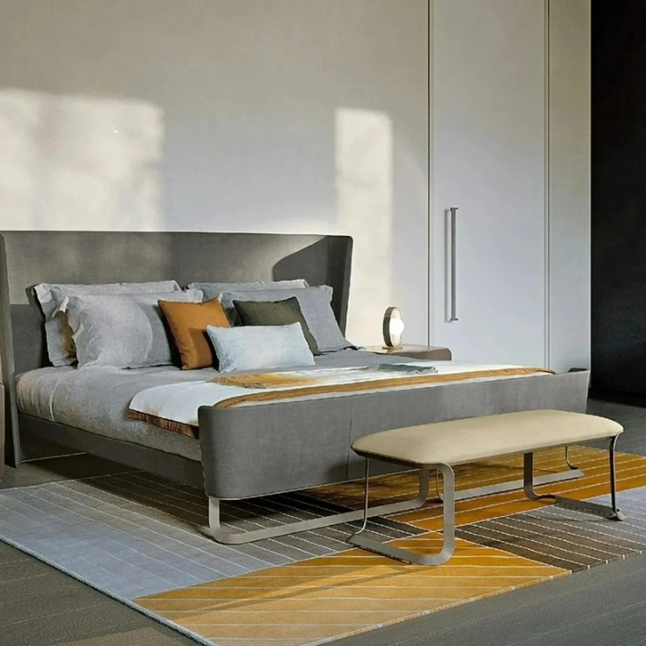 Удобная прикроватная скамья CJ Originality с кожаной обивкой TB39098-32 Удобная прикроватная скамья CJ Originality с кожаной обивкой TB39098-32