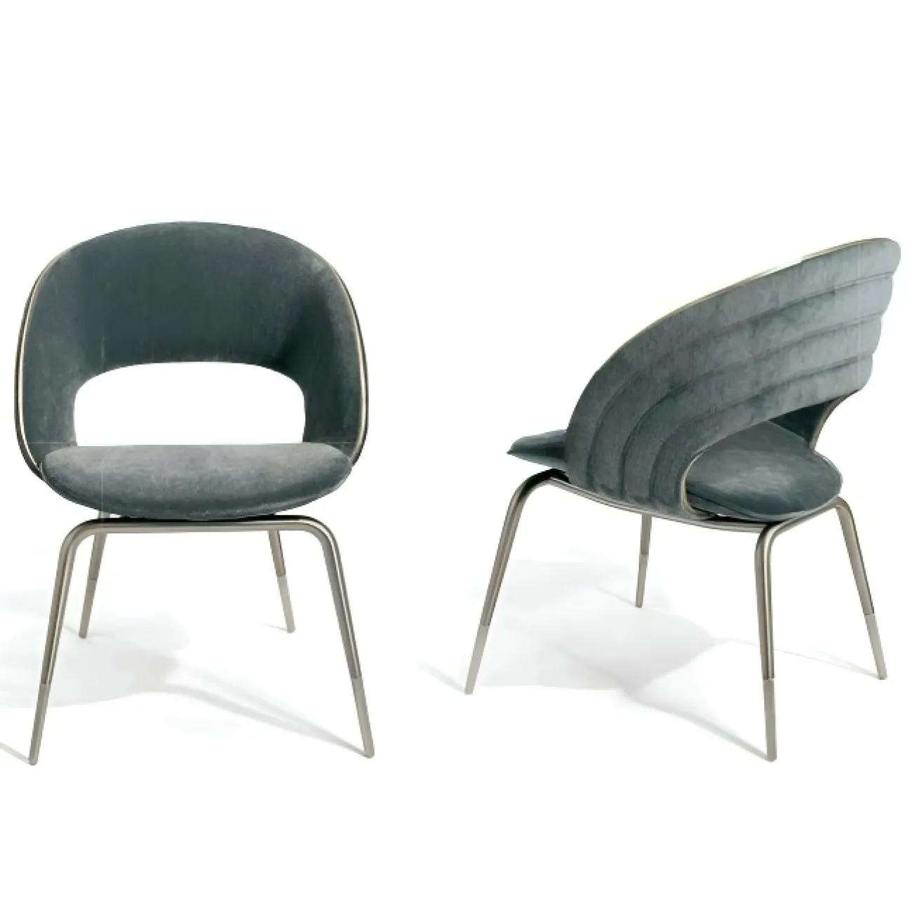 Эргономичный обеденный стул CJ Originality из стали и искусственной кожи OS39099-32