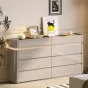Элегантный комод Yuhao с подсветкой и стеклянной столешницей KD39107-32 