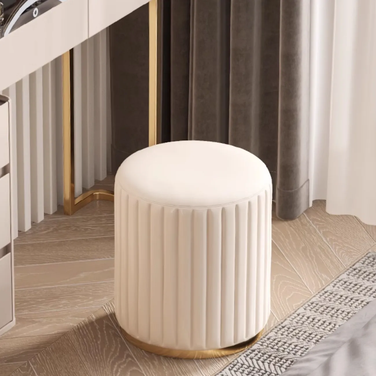 Роскошный туалетный столик Yuhao с подсветкой и стеклянной столешницей TS39109-32 Роскошный туалетный столик Yuhao с подсветкой и стеклянной столешницей TS39109-32