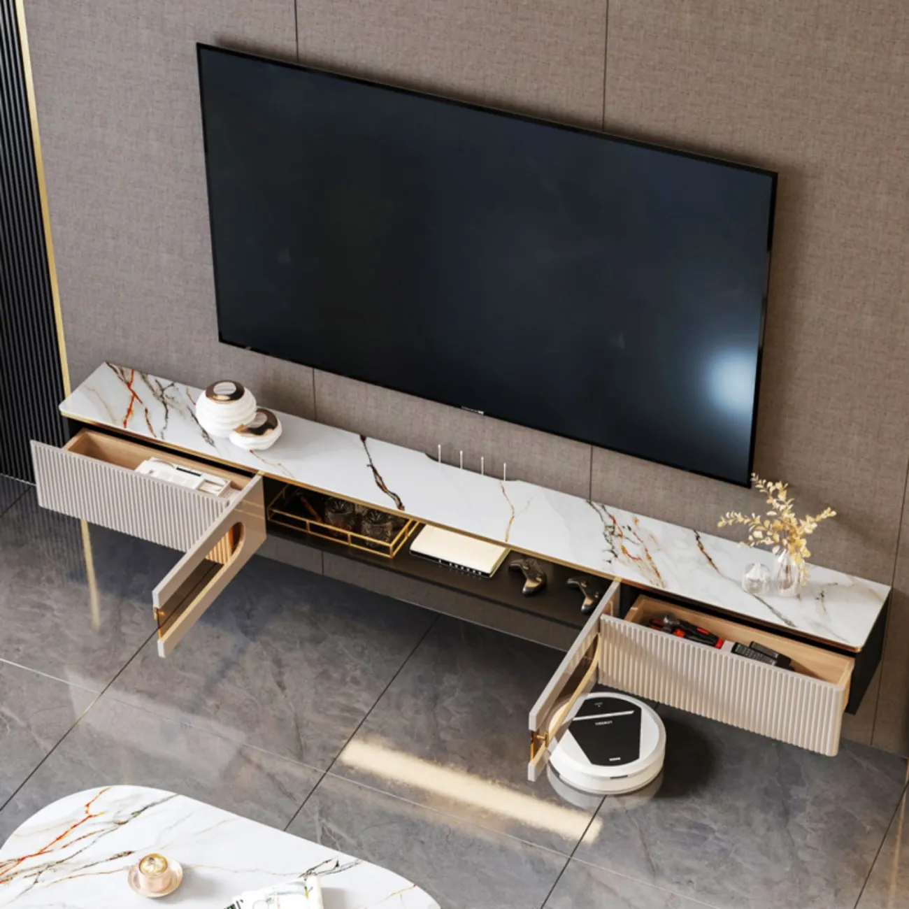 Современная тумба под телевизор Yuhao с подсветкой TB39111-32