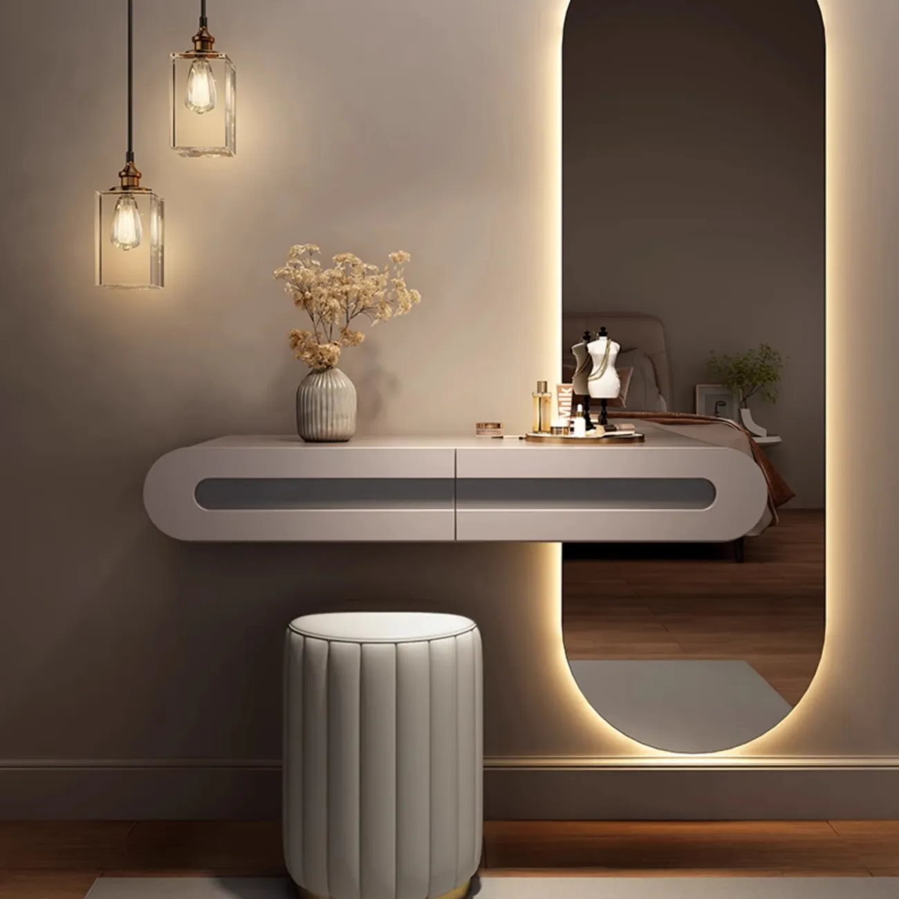 Подвесной туалетный столик Yahao из дерева TS39114-32