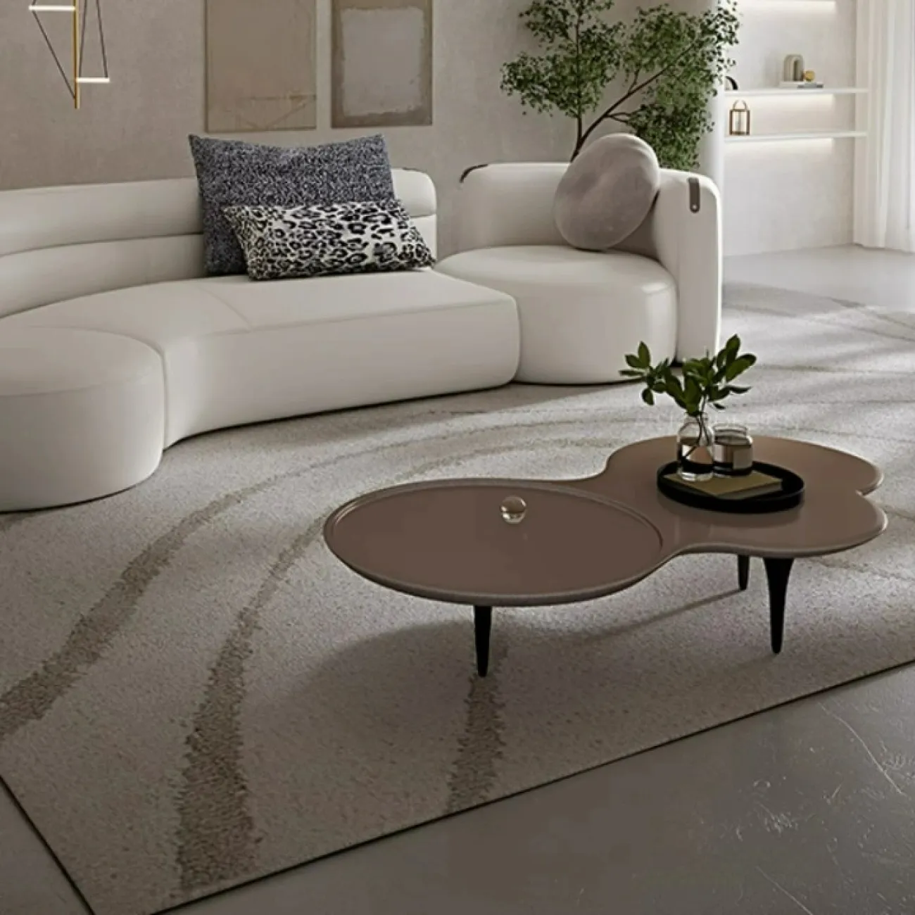 Стильный журнальный столик Yuhao из дерева JS39123-32