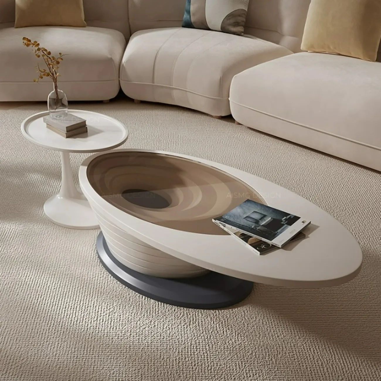 Стильные журнальные столики Yuhao со столешницей из мрамора или стекла JS39126-32