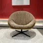 Стильное кресло Yuhao от LaLume из кожи и шерсти KR39120-32