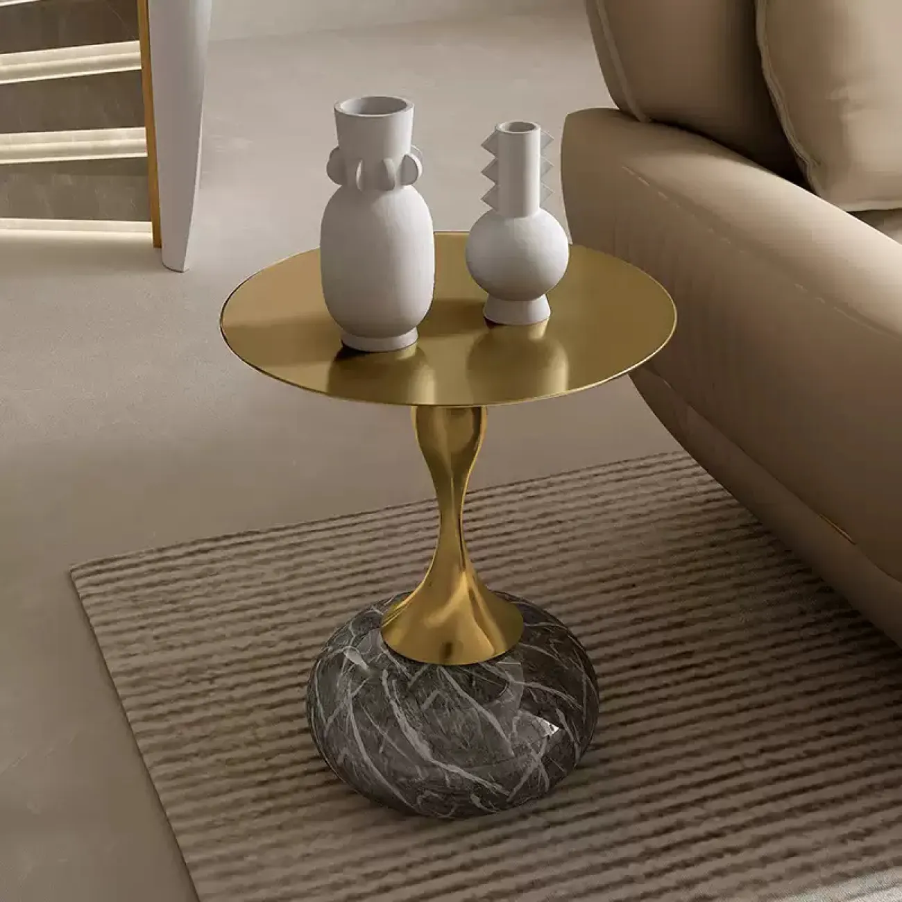 Элегантный журнальный столик Yuhao из стали JS39131-32