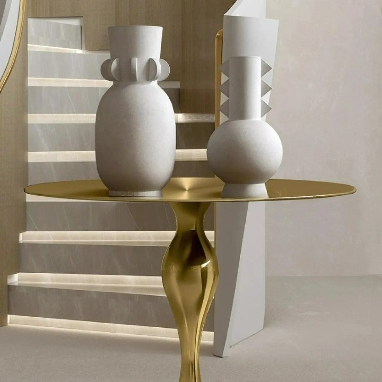 Элегантный журнальный столик Yuhao из стали JS39131-32