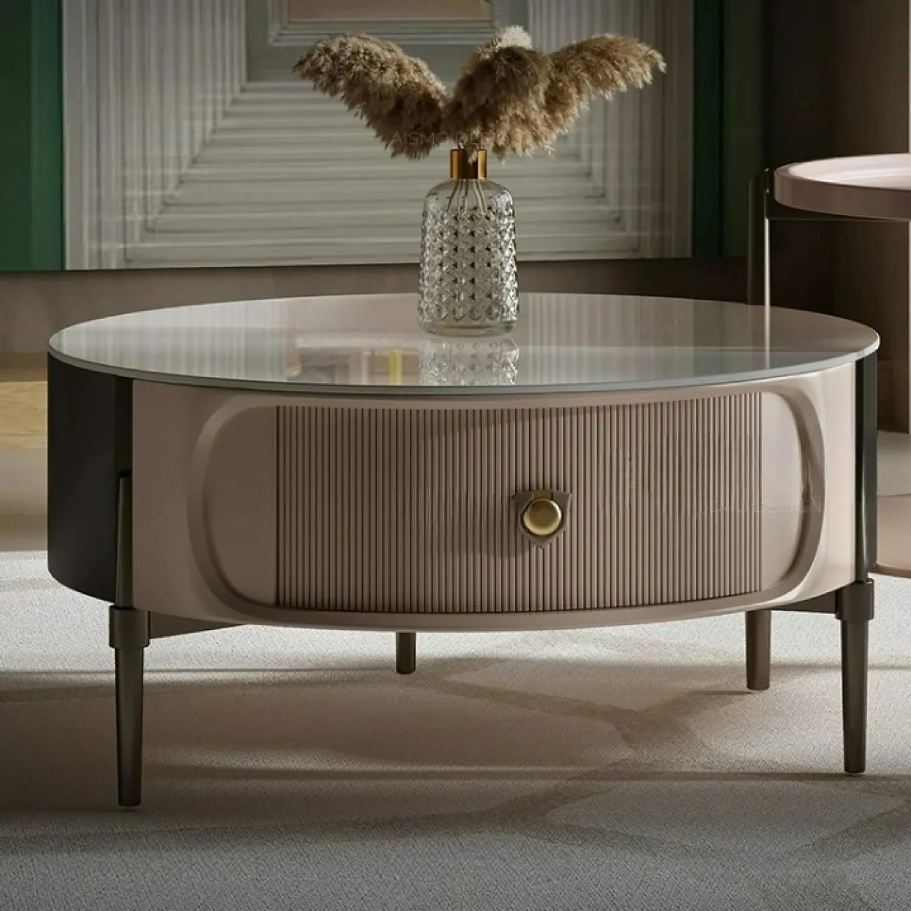 Стильные журнальные столики Yuhao со столешницей из мрамора или дерева JS39133-32