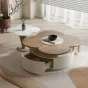 Стильные журнальные столики Yuhao со столешницей из мрамора или дерева JS39137-32