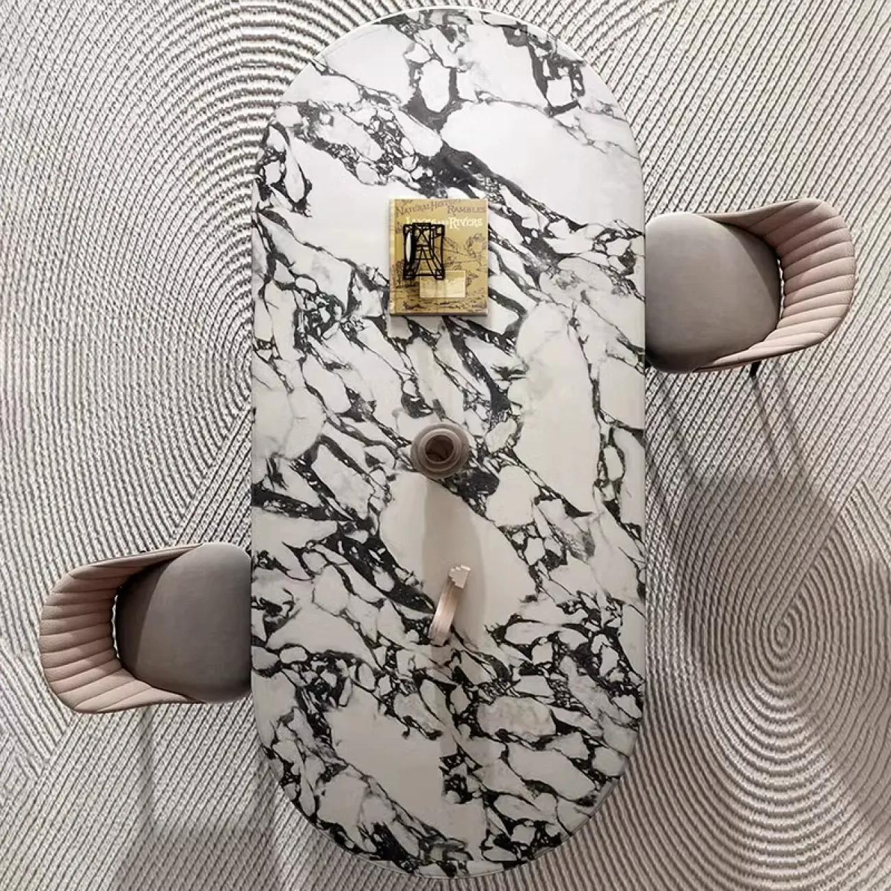 Роскошный обеденный стол AOSAI из мрамора OS39143-32 Роскошный обеденный стол AOSAI из мрамора OS39143-32