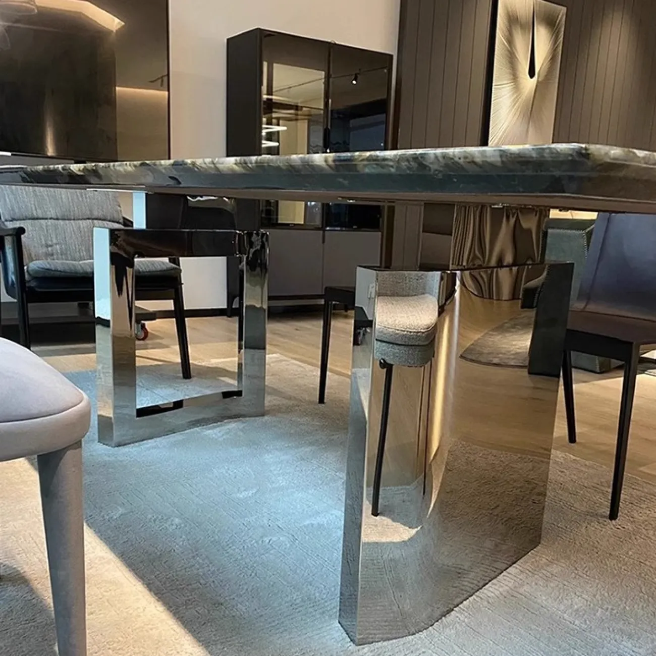 Роскошный обеденный стол AOSAI из мрамора OS39144-32