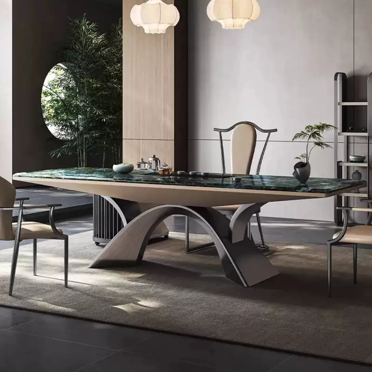 Роскошный чайный стол AOSAI из мрамора OS39147-32