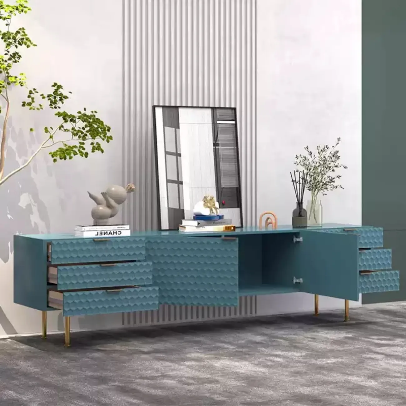 Современная тумба под телевизор Linko из берёзы TB39151-32