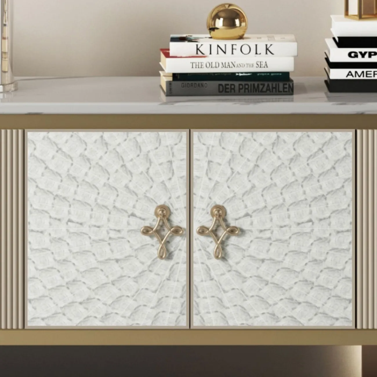 Элегантная тумба под телевизор Linko с мраморной столешницей TB39152-32