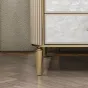 Элегантная прикроватная тумба Linko из дерева с натуральным перламутром PT39156-32
