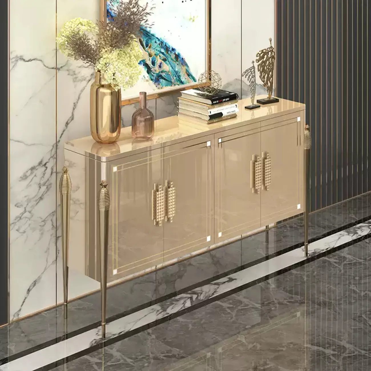Современный комод Linko из дерева KD39158-32