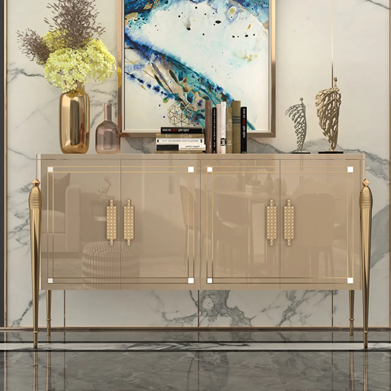 Современный комод Linko из дерева KD39158-32 Современный комод Linko из дерева KD39158-32