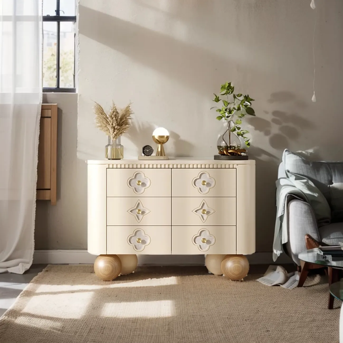 Элегантный комод Linko из дерева KD39159-32 Элегантный комод Linko из дерева KD39159-32