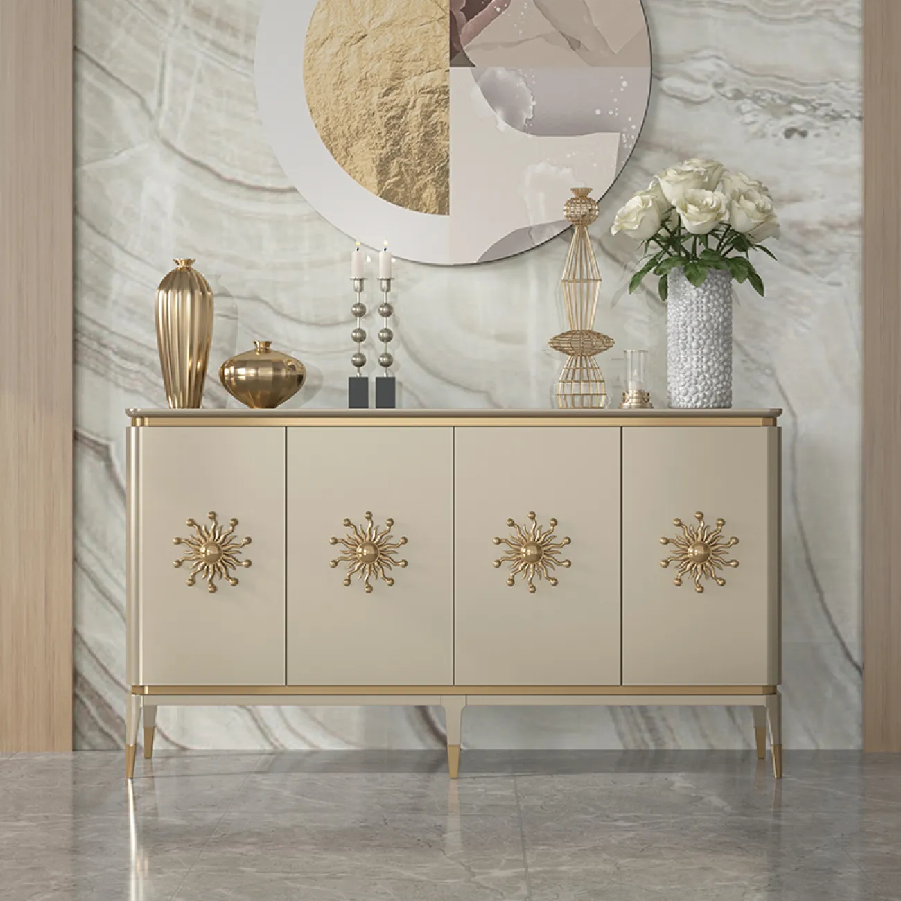 Элегантный комод Linko из дерева KD39160-32