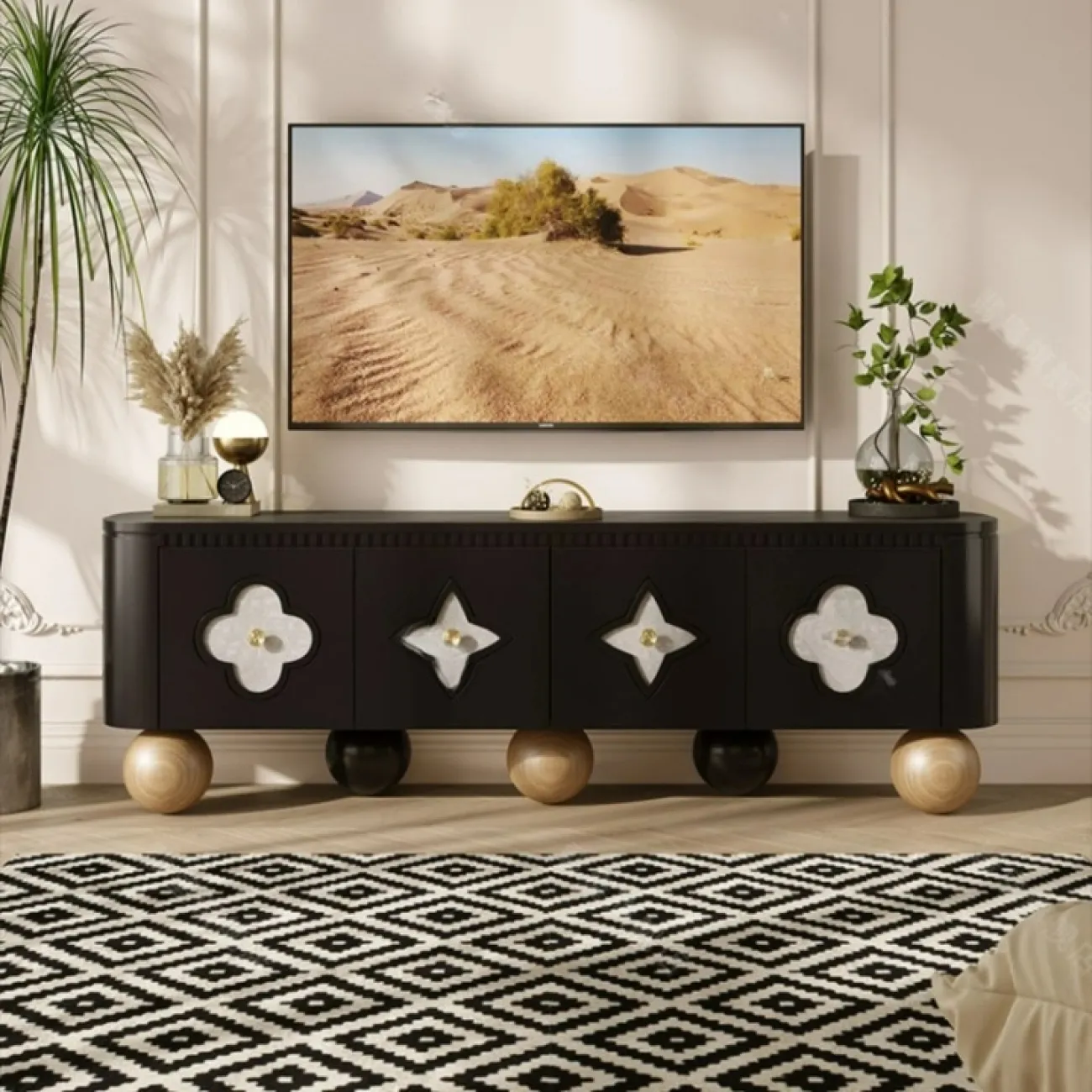 Роскошная тумба под телевизор Linko из дерева TB39161-32 Роскошная тумба под телевизор Linko из дерева TB39161-32