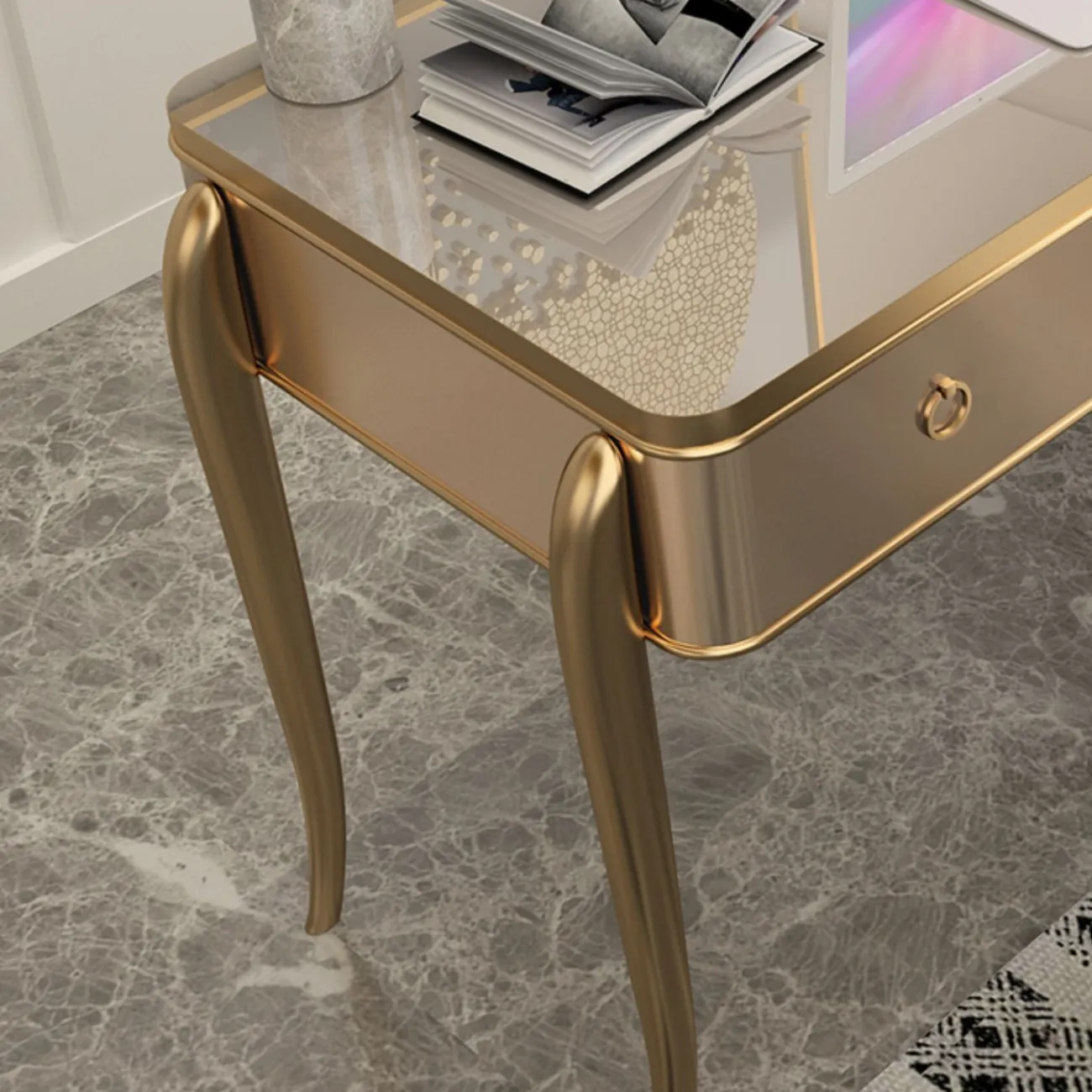 Удобный письменный стол Linko из дерева и стали PS39162-32