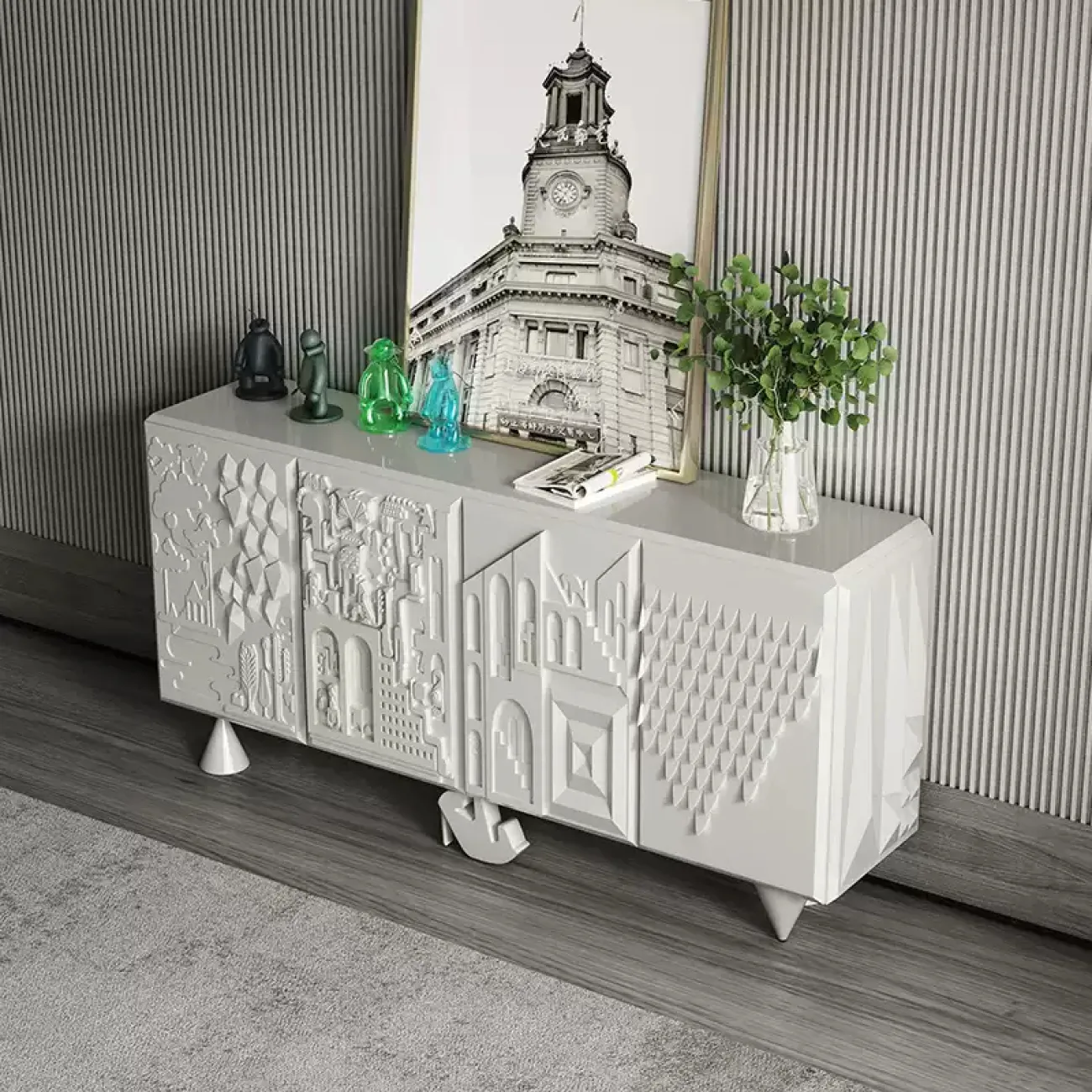 Резной сервант Linko из дерева SV39166-32 Резной сервант Linko из дерева SV39166-32