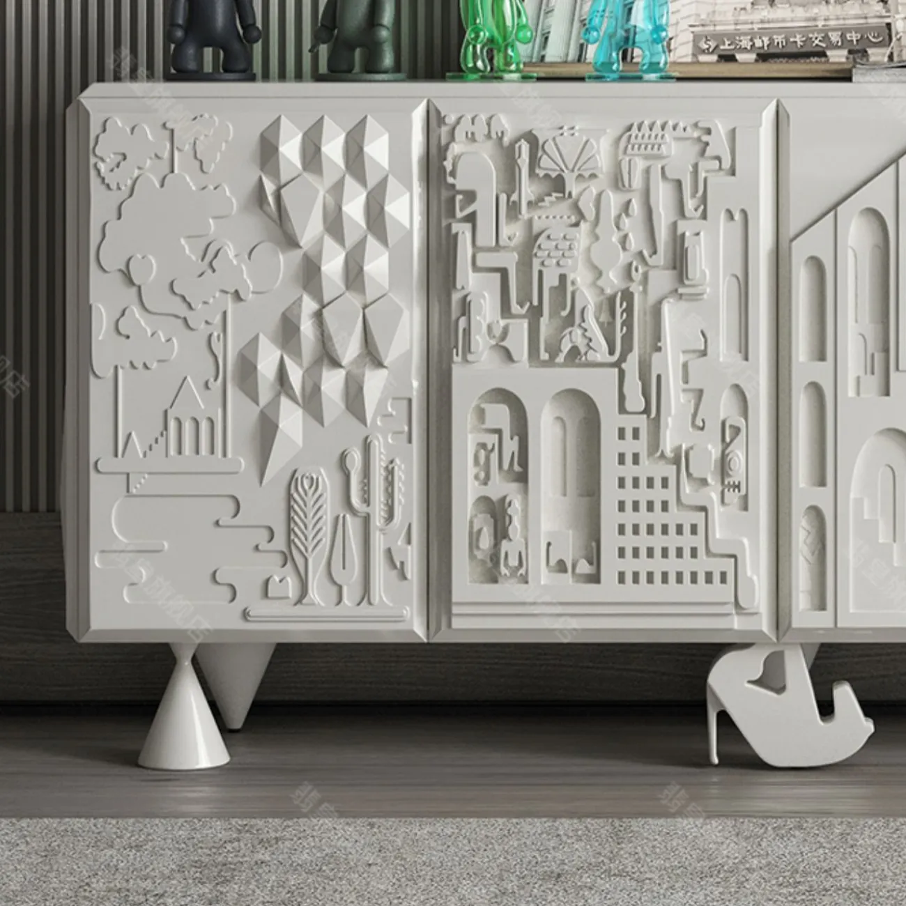 Резной сервант Linko из дерева SV39166-32 Резной сервант Linko из дерева SV39166-32