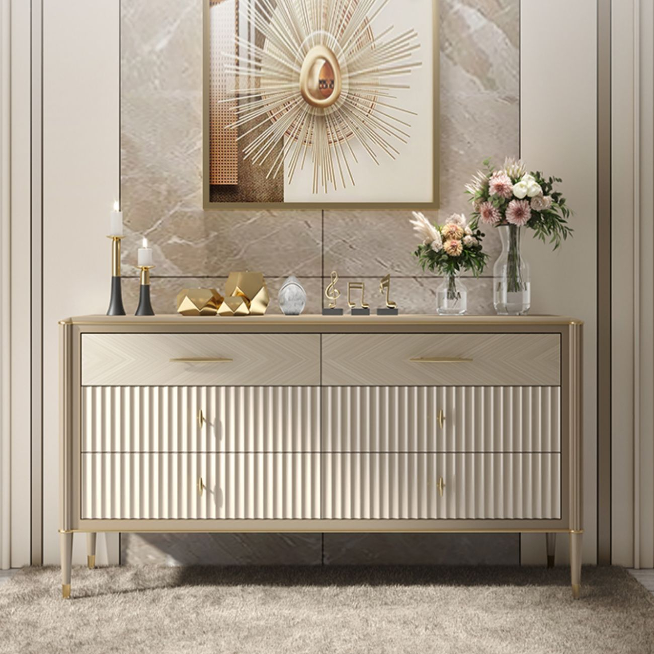Элегантный комод Linko из дерева KD39168-32